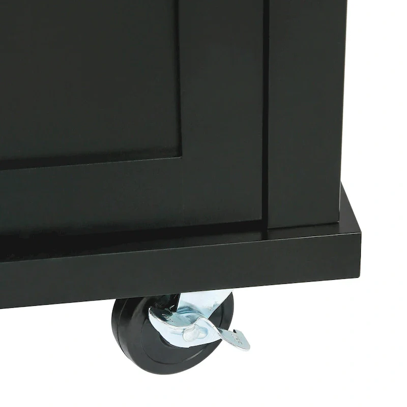 Nestfair Kitchen Island Cart with Drop-Leaf Countertop and 3 Drawers