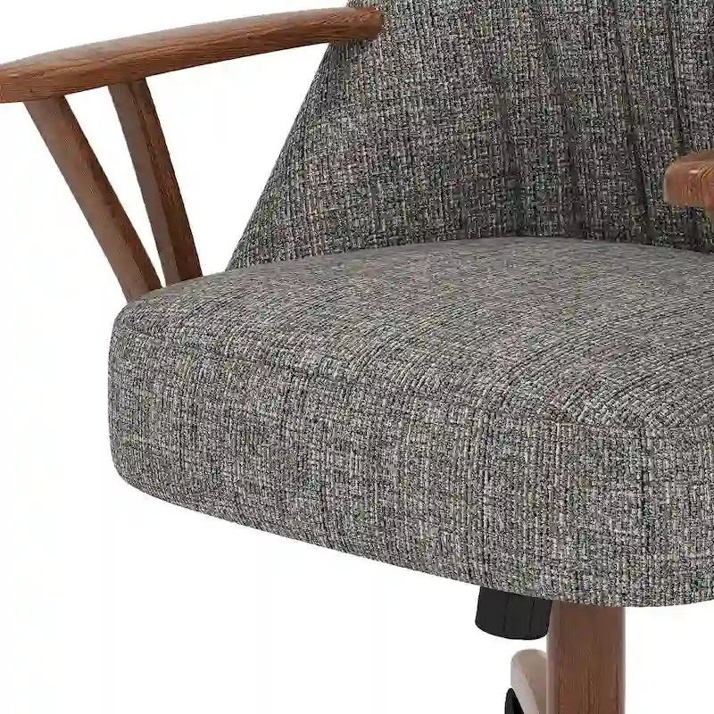 Chromcraft Cliff Caster Dining Chair Walnut Finish