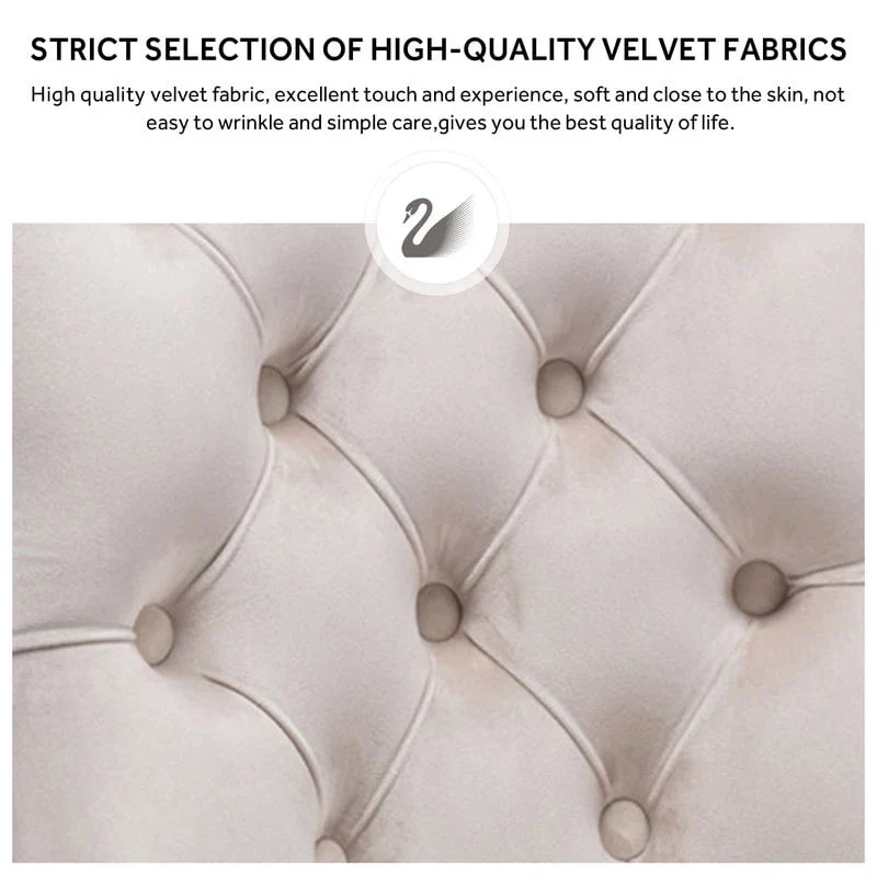 Solid Wood Velvet Upholstered Dining Chair