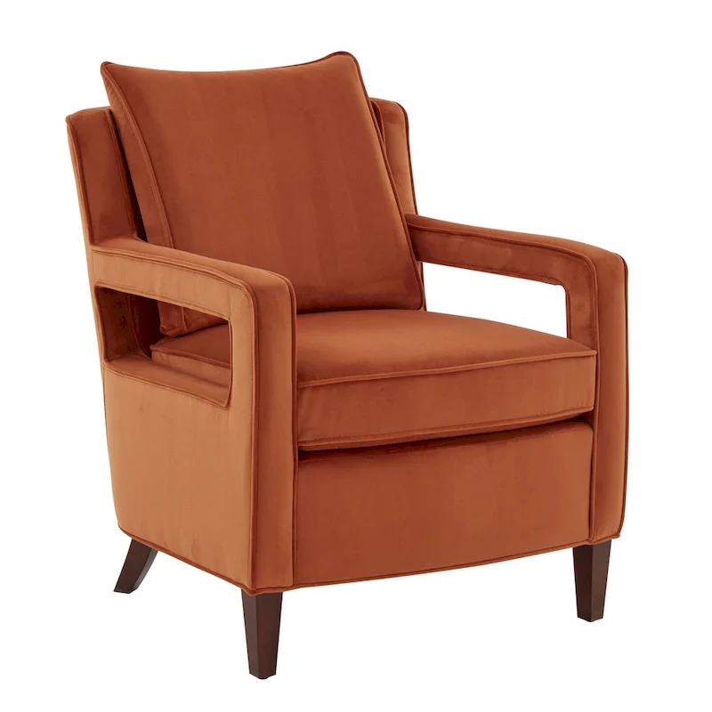 Quinn Velvet Accent Arm Chair by