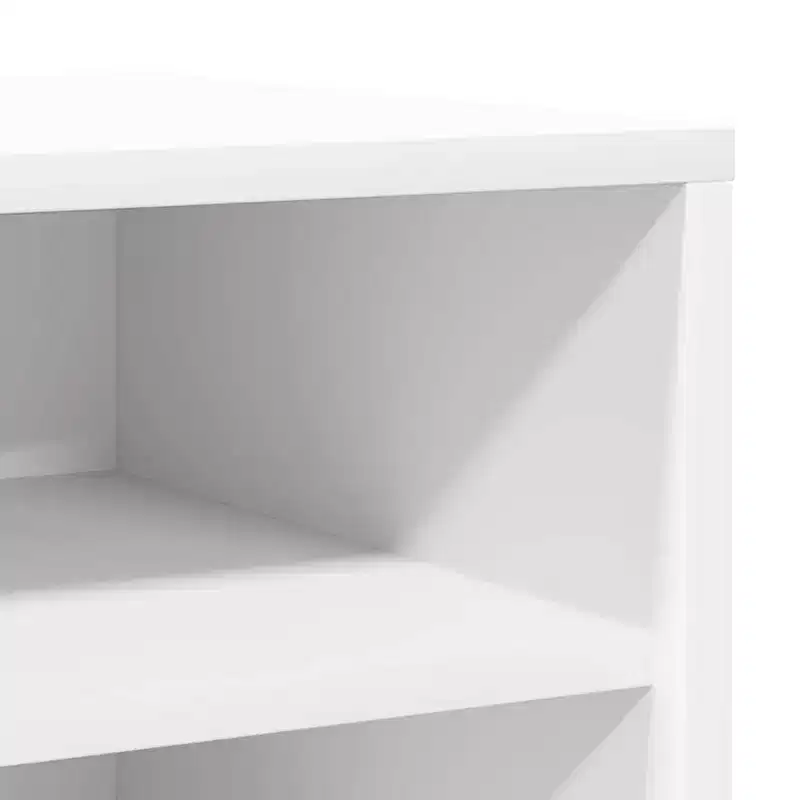 vidaXL Shoe Cabinet White Engineered Wood 12.4x13.8x27.6 in Shoe Cabinet