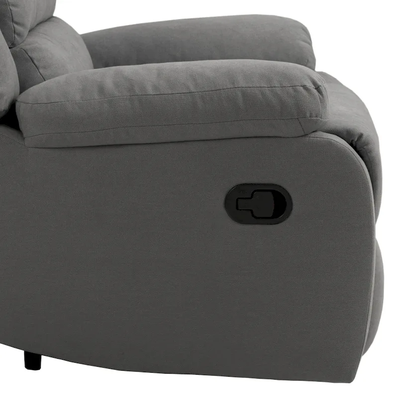 2Set Modern Lounger Adjustable Manual Recliner Chair