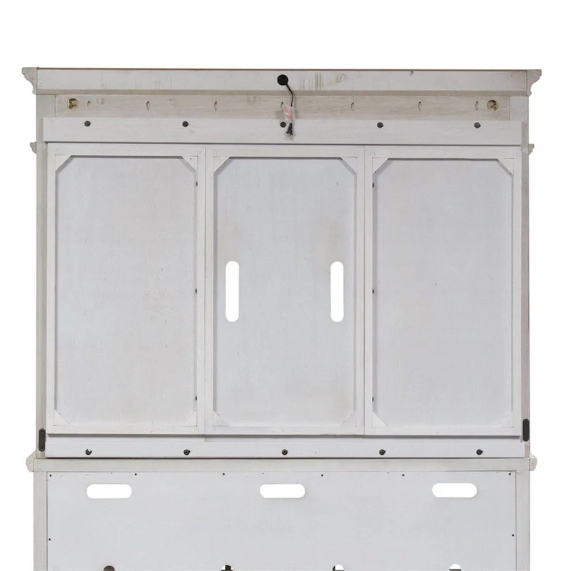 Heartland Antique White Tobacco Entertainment Center