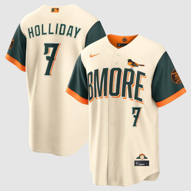 Baltimore Orioles Jackson Holliday Cream 2026 City Connect Stadium Jersey