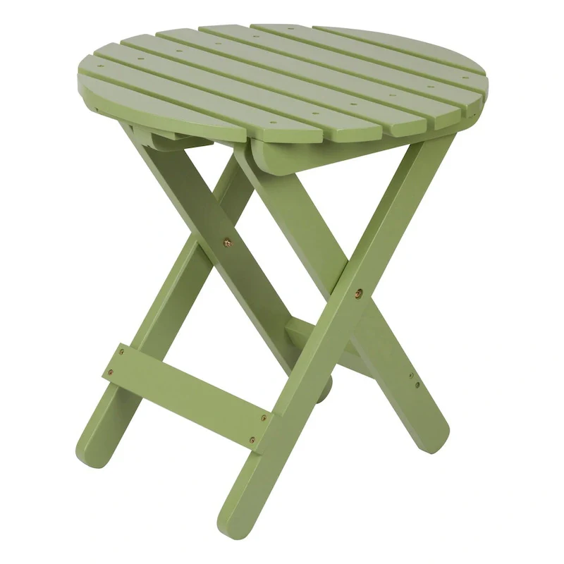 Remedy 19 Assembled Cedar Wood Round Collapsible Folding Table