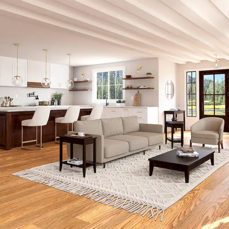 Leick Home Laurent Narrow End Table with Shelf