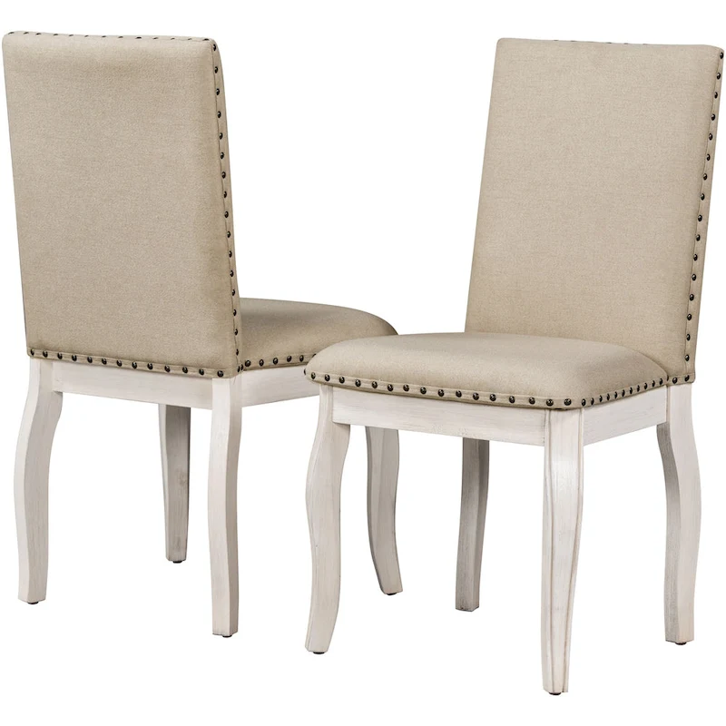 5-Piece Dining Set with Round Extendable Dining Table and Chairs