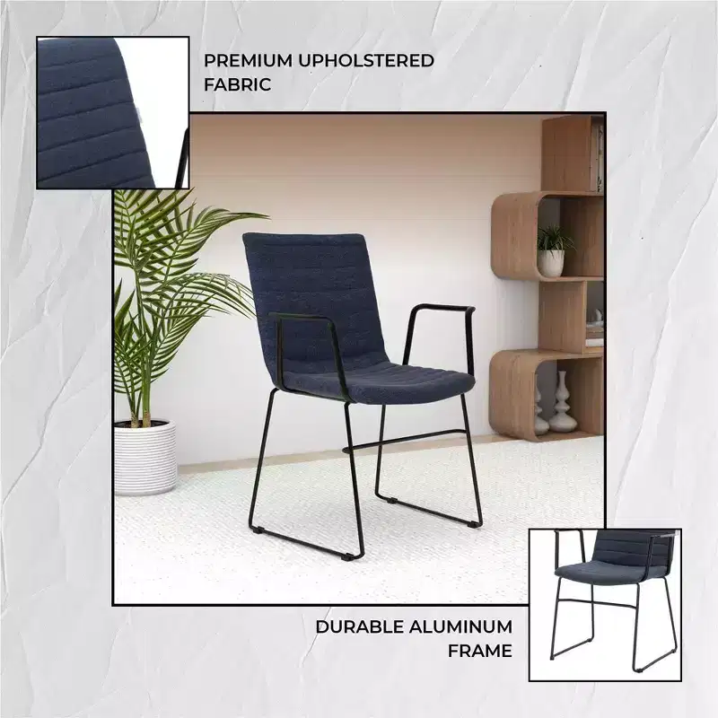 LeisureMod Ergonomic Office Chair Upholstered in Leather/Polyester with Powder-Coated Stainless Steel Frame Padded Seat and Back Zylar Collection