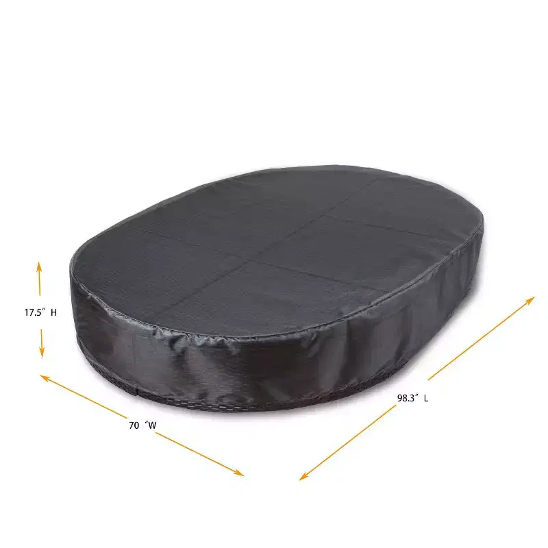 Summerset Shield Sunbed Cover Ultimate Protection for Your Outdoor Furniture 70 x 98.3 x 17.5 Mercury
