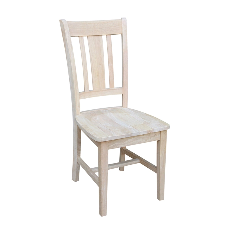 International Concepts Solid Wood San Remo Splatback Chairs, Set of 2