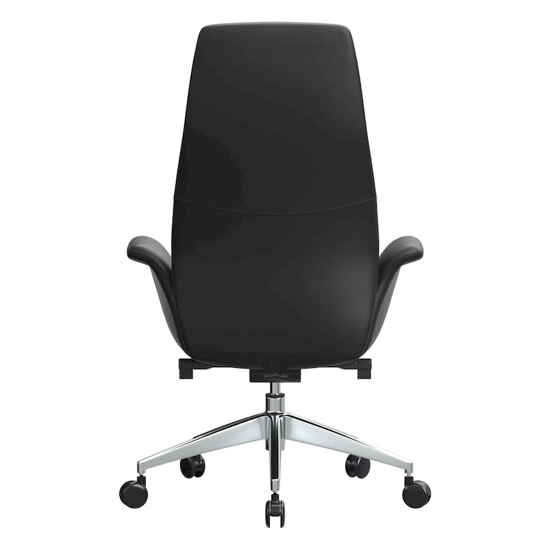 Summit High-Back Leather Office Chair with Swivel and Tilt