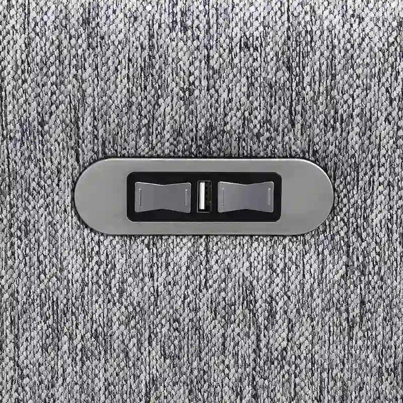 89.76 L-Shaped 5-Seater Sofa with Recliner