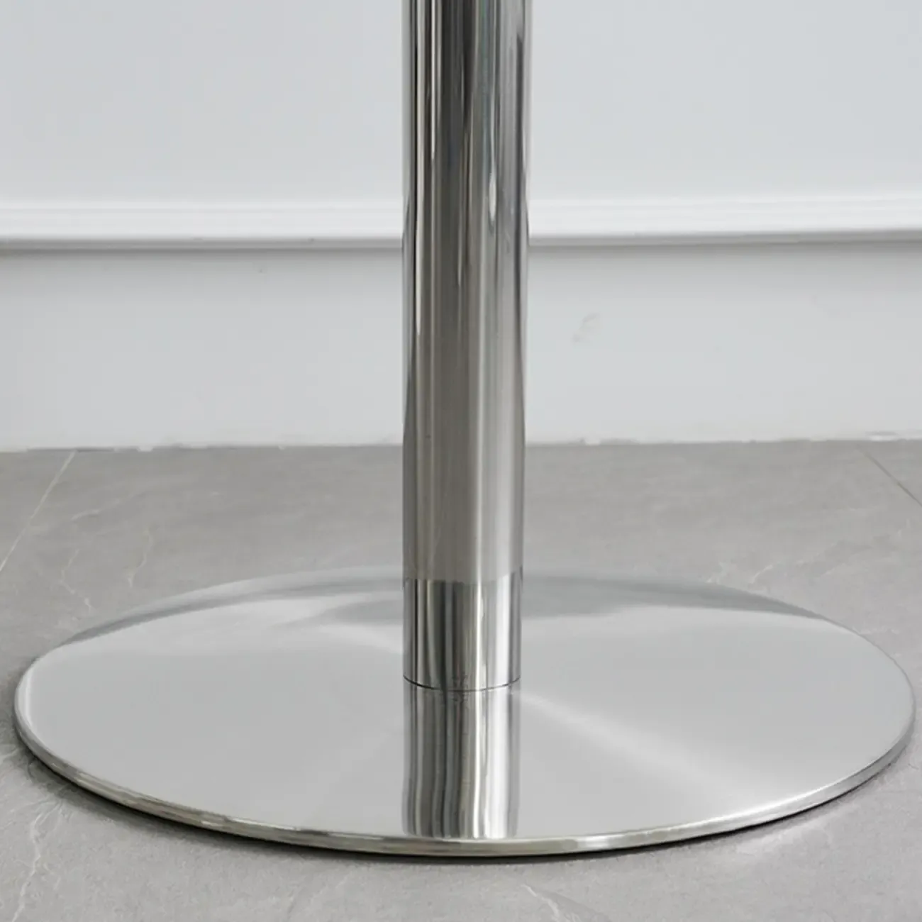 Industrial Silver Stainless Steel Bar Table