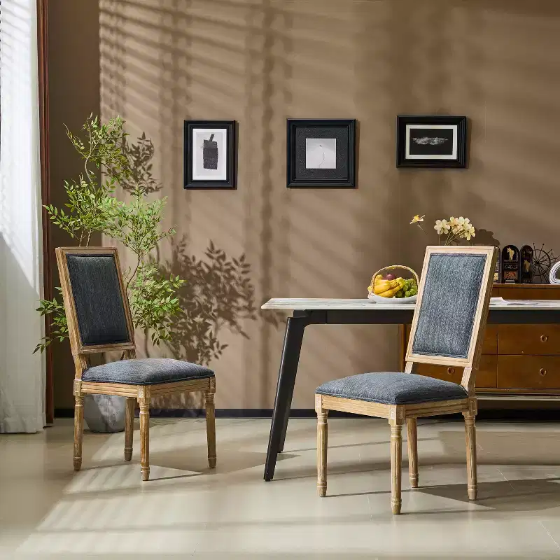 Christopher Knight Home Carina French Country Rubberwood Upholstered Dining Chair (Set of 2)