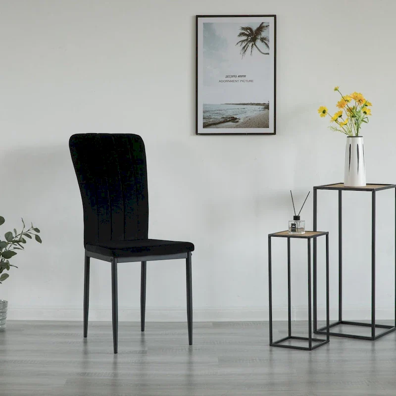 Modern Contemporary Tufted Velvet Upholstered Dining Chair