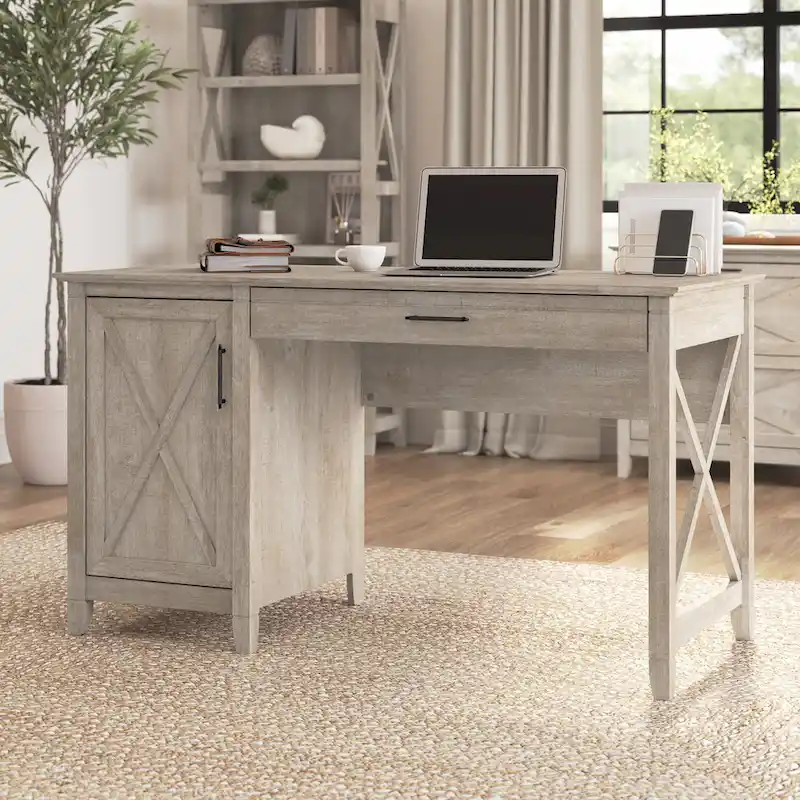 Key West 54W Computer Desk with Storage by Bush Furniture