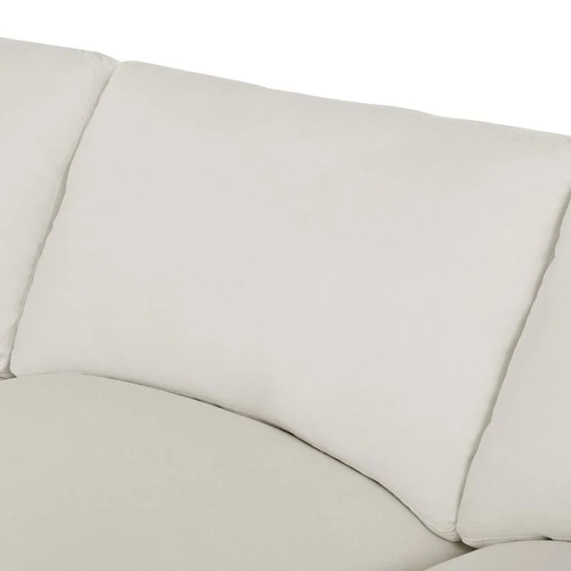 U-Shape Sectional Sofa, 2 Large Chaise with Removable Ottomans