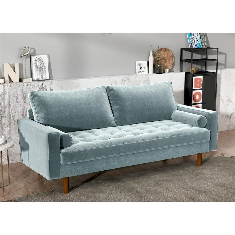 Mac Velvet Mid-century Style Sofa
