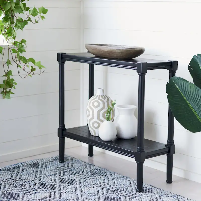 SAFAVIEH Novella Bottom Shelf Console Table - 31.5  W x 11.8  L x 29.5  H - 32Wx12Dx30H