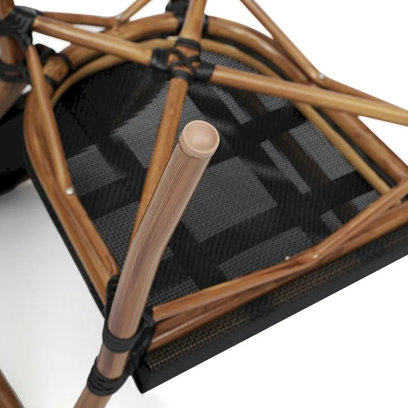 2 Pack All-Weather Commercial Paris Chairs with Arms and metal Frames - N/A