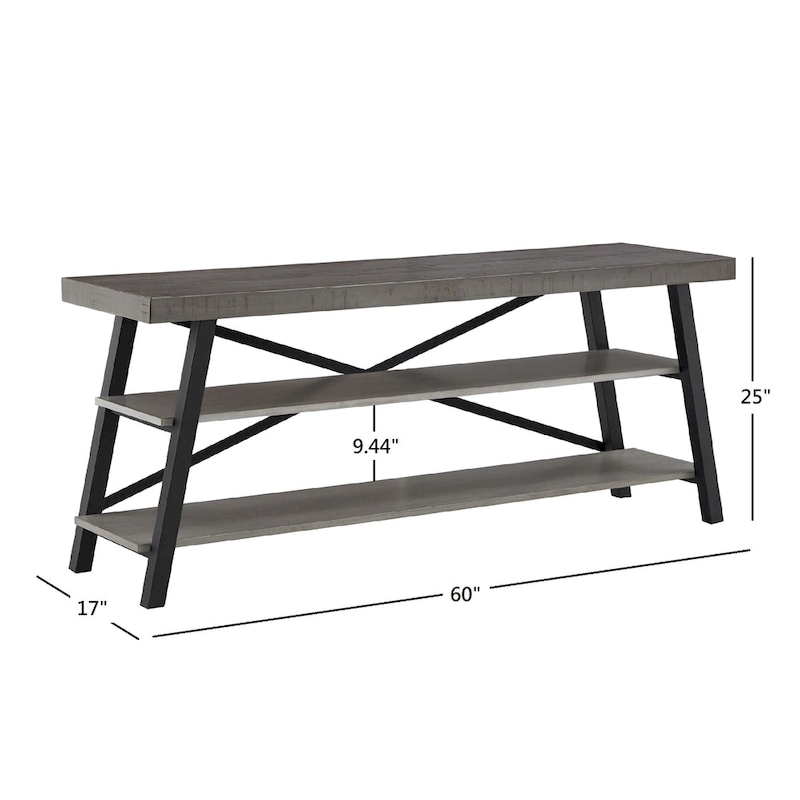 Bryson Rustic X-Base 60-inch TV Stand by iNSPIRE Q Classic
