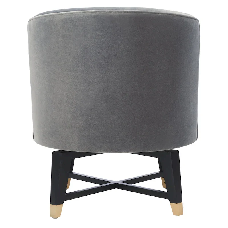 SAFAVIEH Couture Ginetta Swivel Accent Chair - 24 W x 26.8 L x 26 H - 24Wx27Dx26H