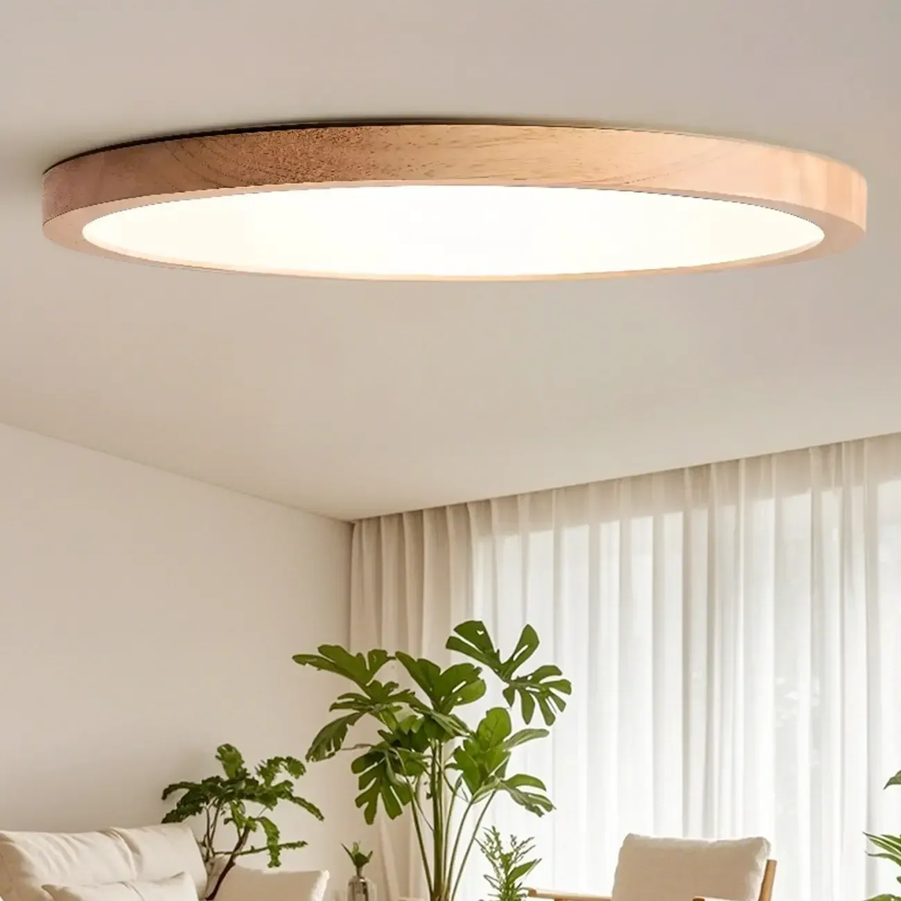 Circular Flush Mount Ceiling Light for Residential Spaces