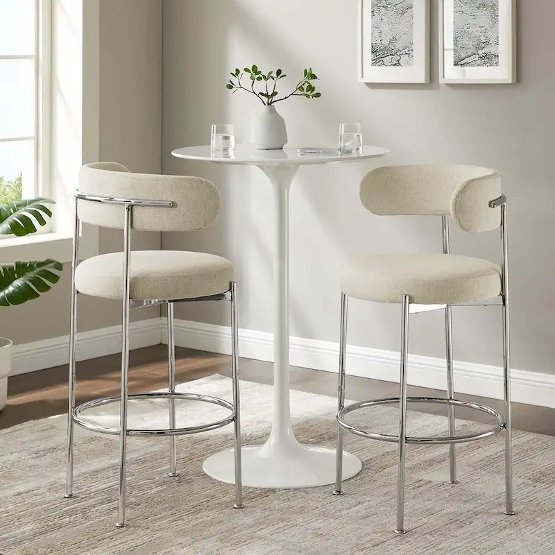Albie Fabric Bar Stools - Set of 2