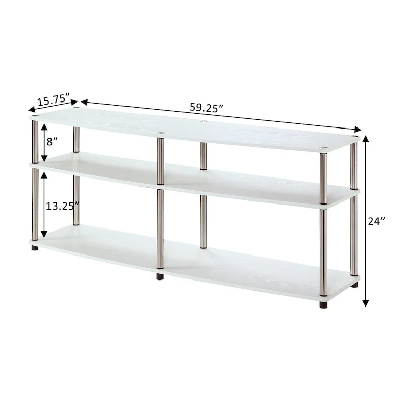 Convenience Concepts Designs2Go 3 Tier 65 inch TV Stand