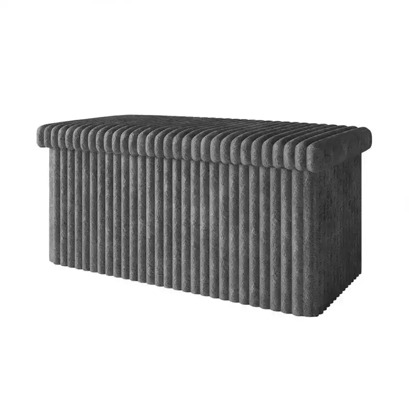 Home Design Florence 30 Upholstered Folding Storage Bench