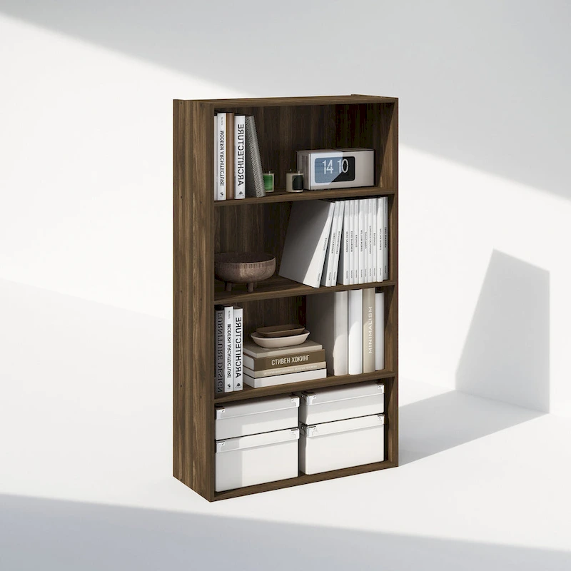Furinno Simple Open Shelf, Bookcases, 4-Tier