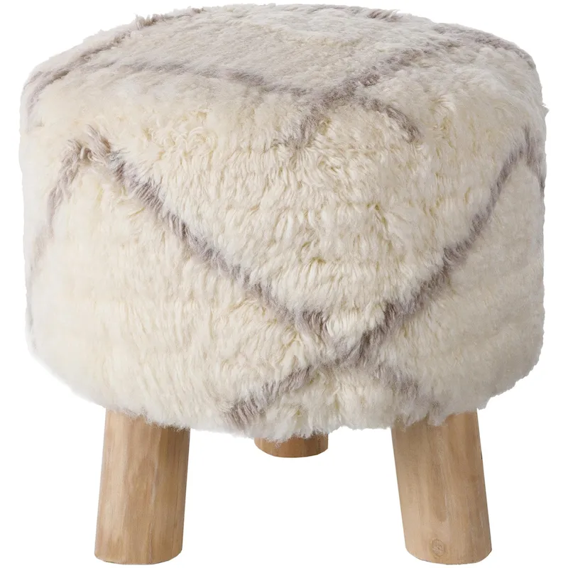 Plush Boho Stool