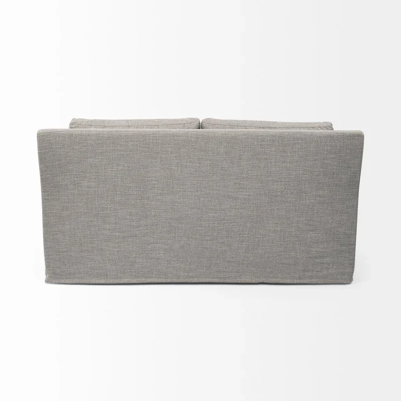 Denly I Beige Slipcover Two Seater Sofa