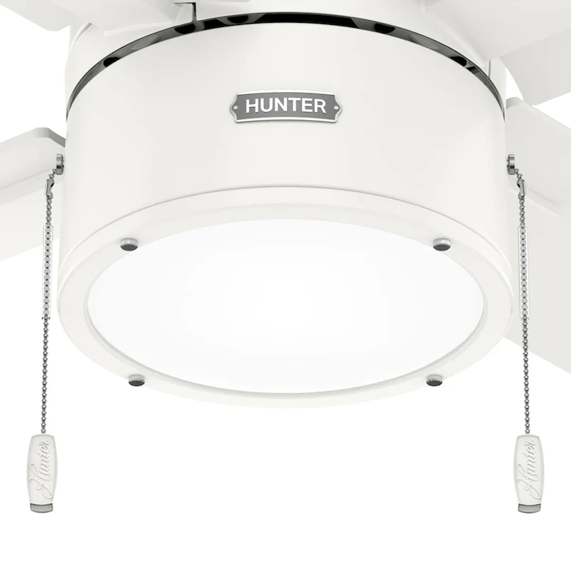 Hunter 42  Beck Ceiling Fan with LED Light Kit and Pull Chain - Transitional, Modern, Industrial