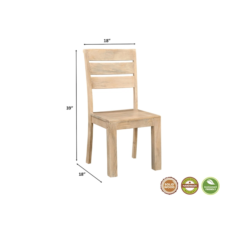 Willow Solid Wood Dining Chairs (Set of 2)