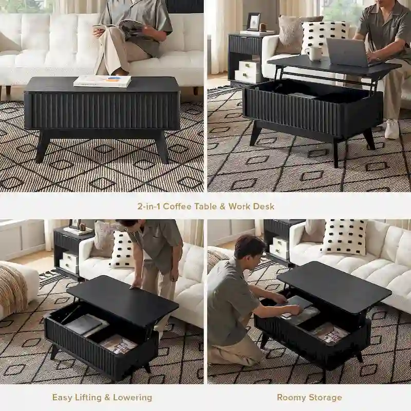 Mopio Brooklyn Lift Top Coffee Table