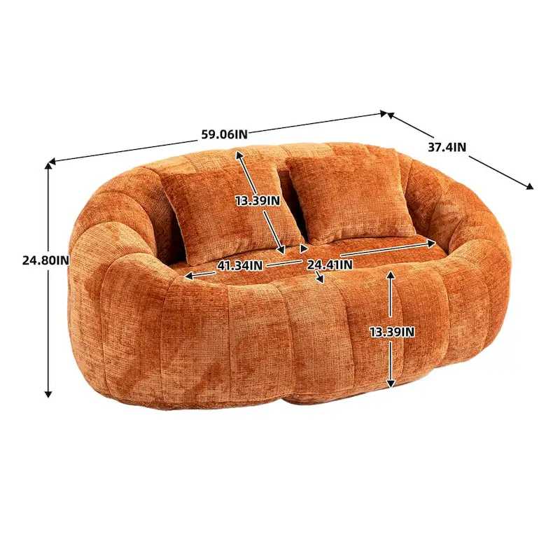 Chenille Bean Bag Chair
