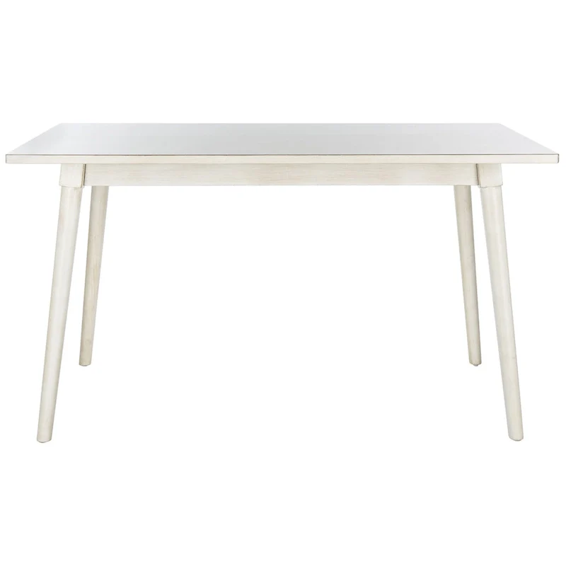 Antique White Rectangle Dining Table for 4
