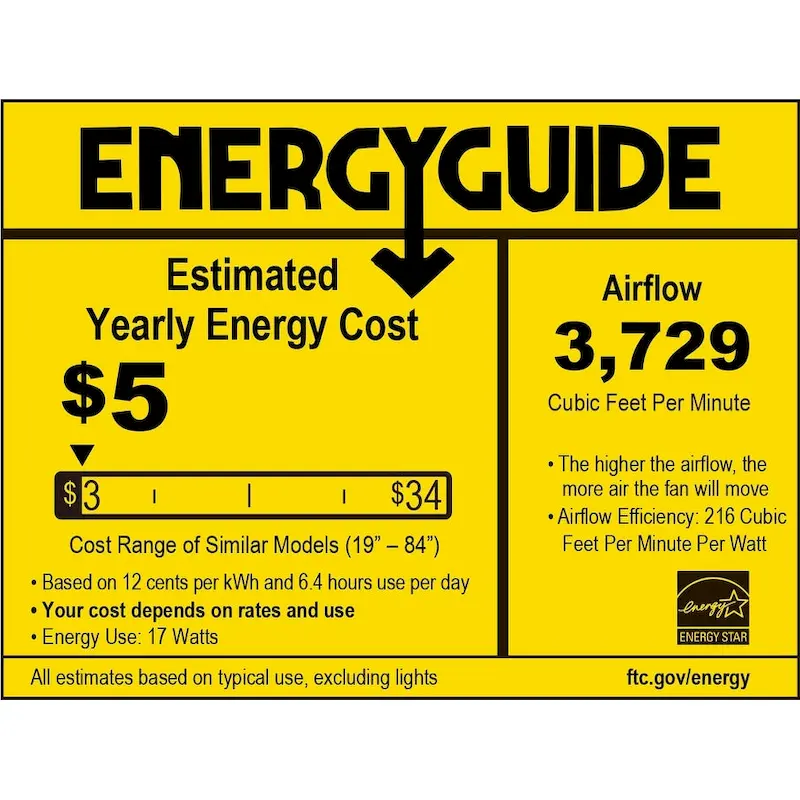 Kute 52 inch Indoor/Outdoor Ceiling Fan with Black Blades - Black