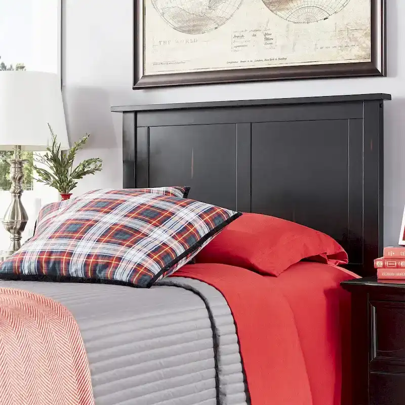 Mercer Mission Transitional Black Panel Headboard by iNSPIRE Q Classic