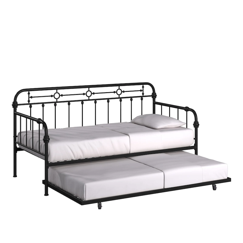 Darren Antique Dark Bronze Metal Daybed with Trundle by iNSPIRE Q Classic