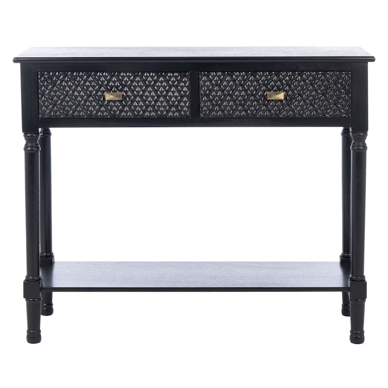 SAFAVIEH Salina 2-Drawer Console Table - 35.5 W x 13 L x 29.5 H - 36Wx13Dx30H