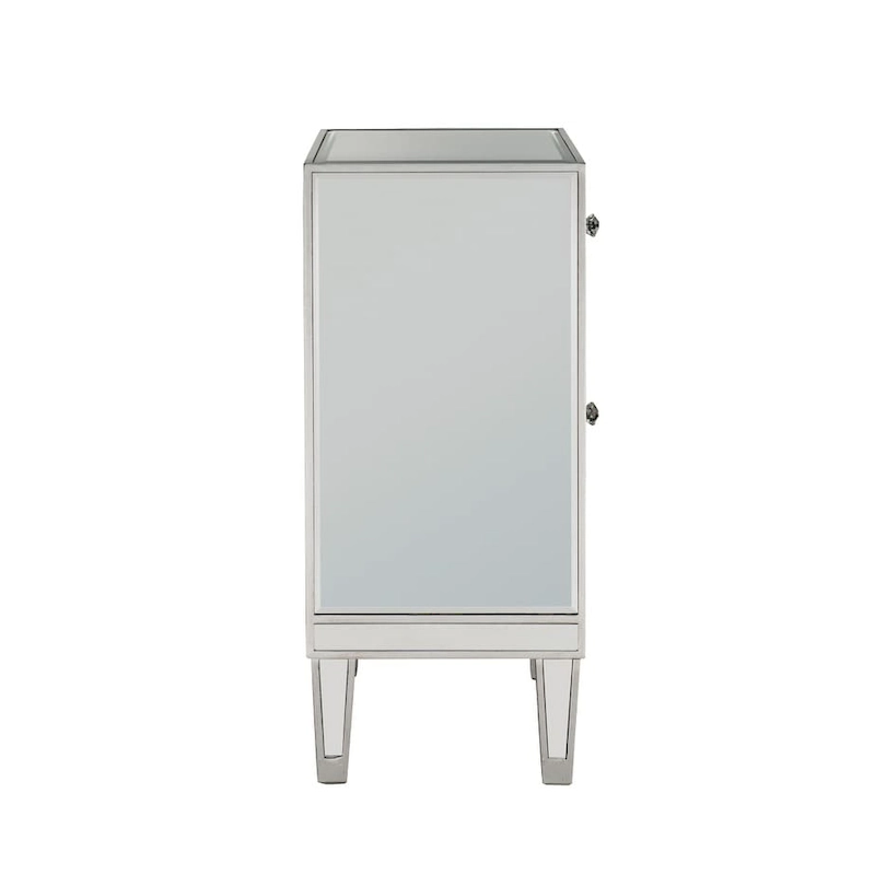 Reflexion Collection Rosa 18-inch Wide Mirrored 1-drawer Nightstand