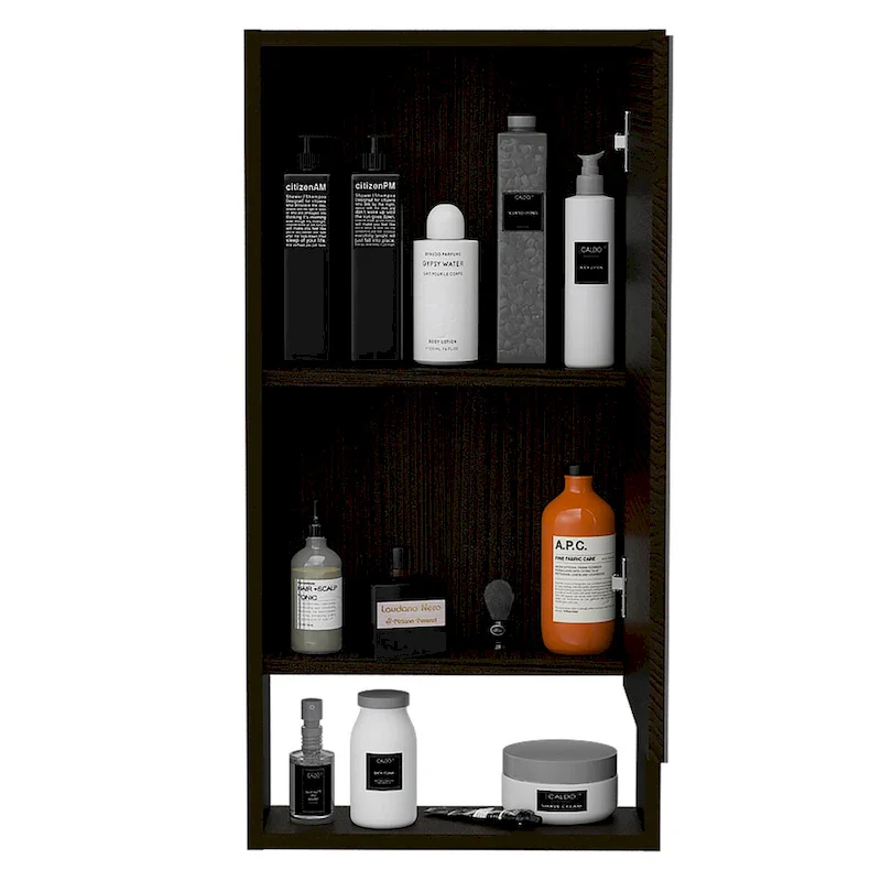 Medicine Cabinet Irvine, One External Shelf, White Finish,High quality and durable