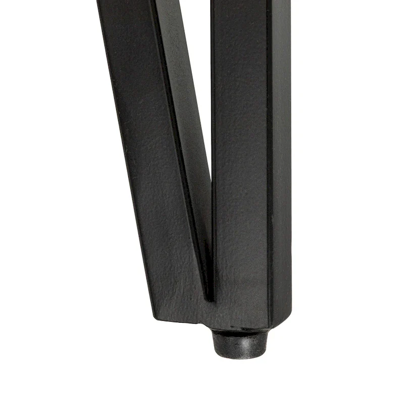 Wood Side Coffee Table with Metal Hairpin Legs