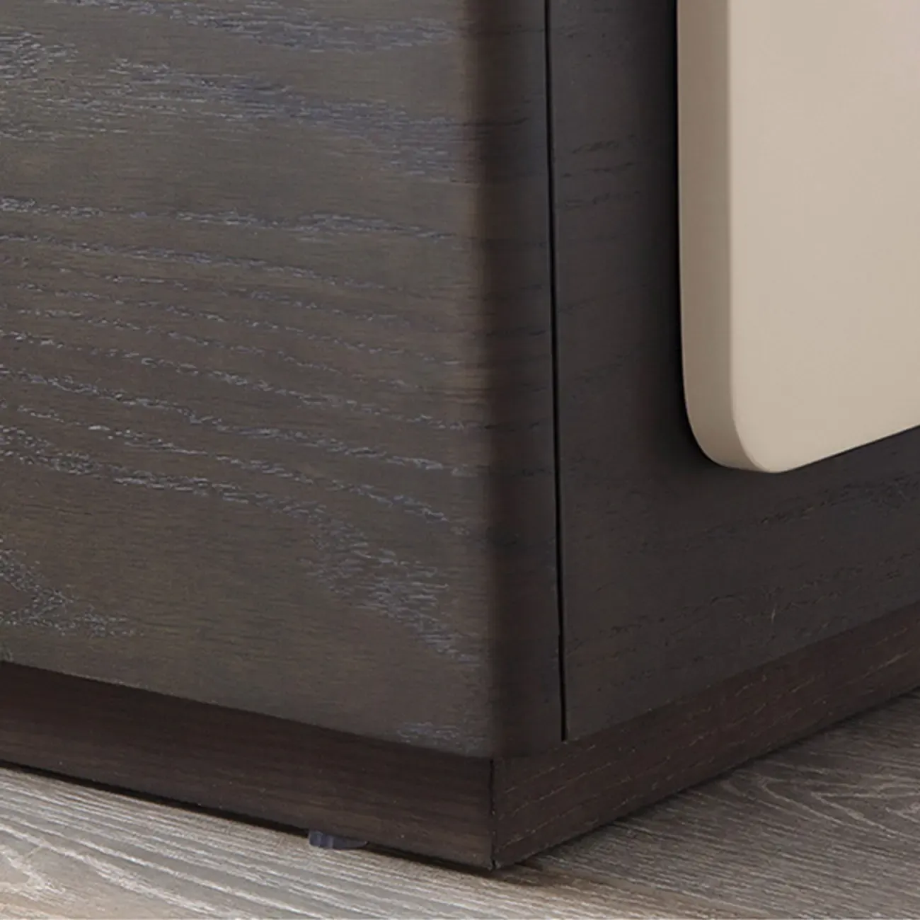 Chic Manufactured Wood Shelf & Drawer Nightstand