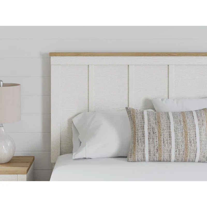 Signature Design by Ashley Linnocreek White/Brown Panel Headboard