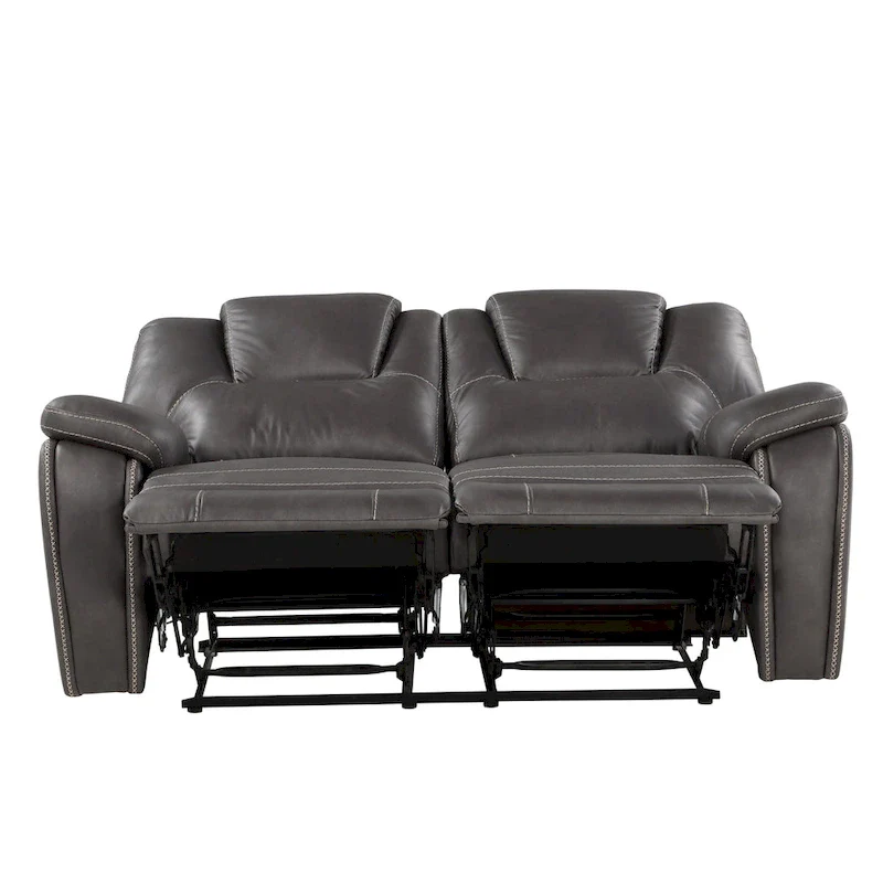 Steve Silver Kameryn Faux Leather Manual Reclining Loveseat