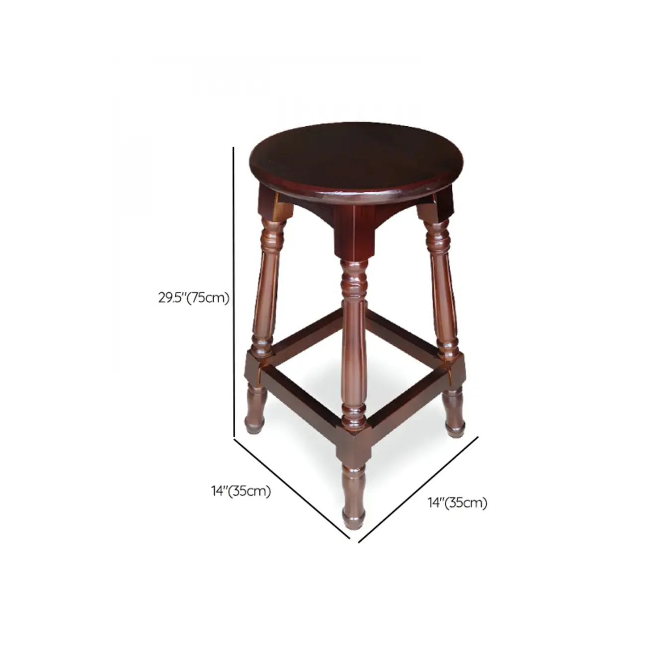 Bar Height Swivel Scandinavian Leather Bar Stools