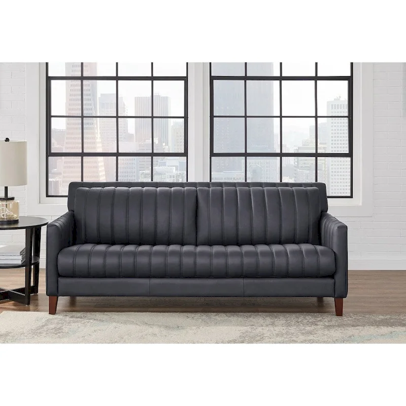 Hydeline Ennis Top Grain Leather Sofa Loveseat and Chair Set - Sofa, Loveseat, Chair
